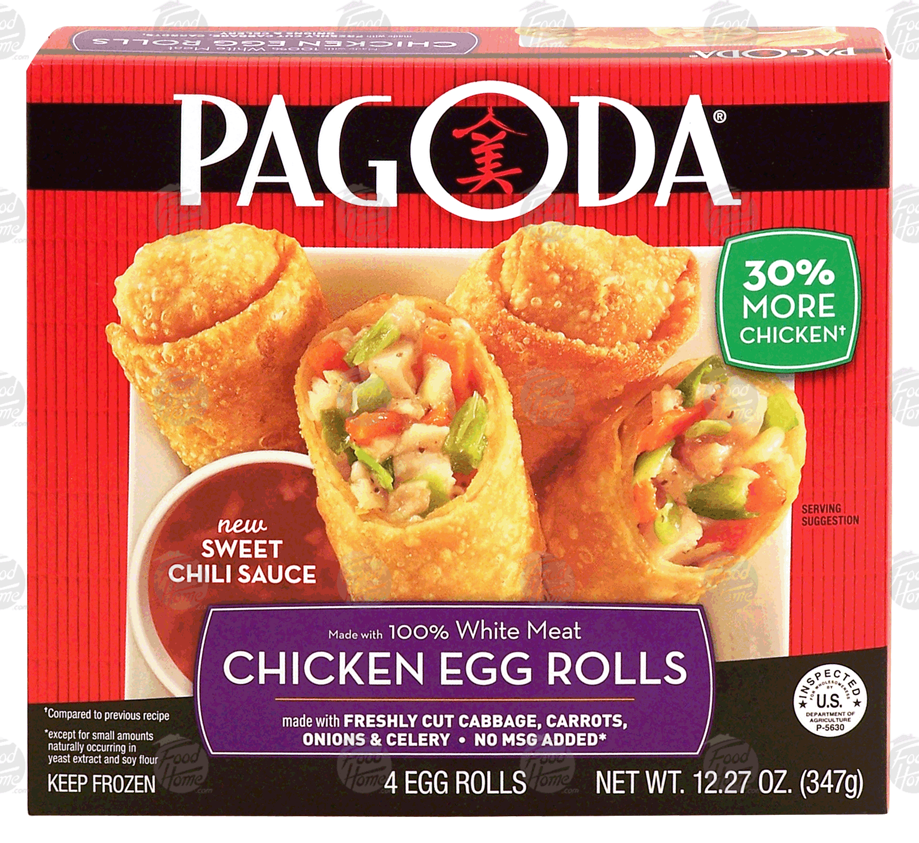 Asian Sensations&nbsp;Egg Rolls&nbsp;White Meat Chicken 4 Ct Full-Size Picture